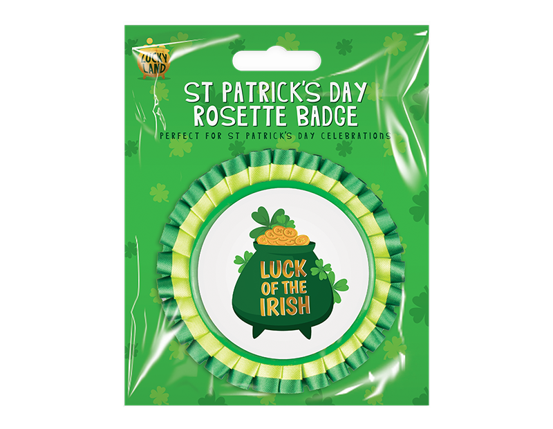 Wholesale St Patricks Day rosette Badge