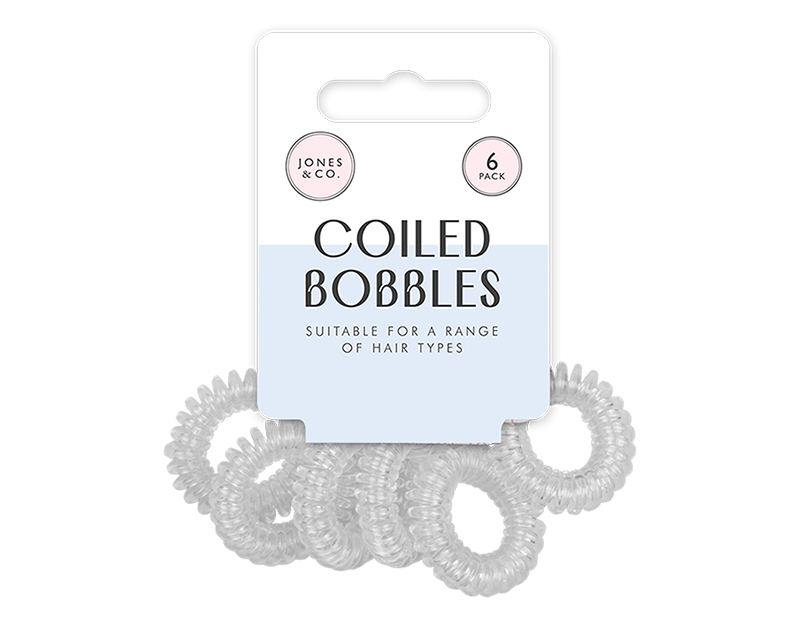 Coiled Hair Bands - 6 Pack (With PDQ)