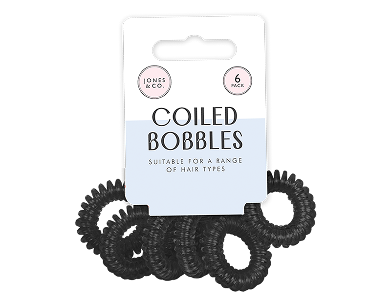 Coiled Hair Bands - 6 Pack (With PDQ)
