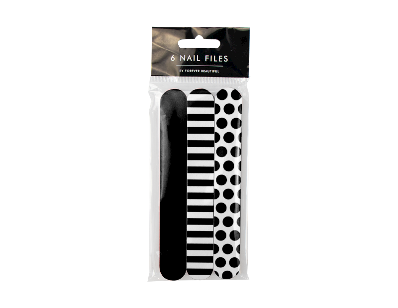 Printed Mini Nail Files - 6 Pack