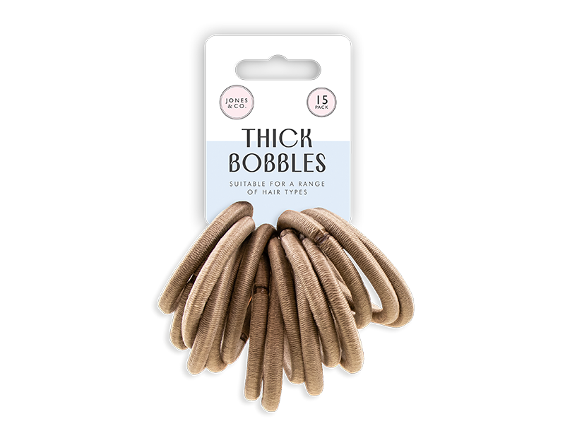 Thick Hair Bobbles - 15 Pack