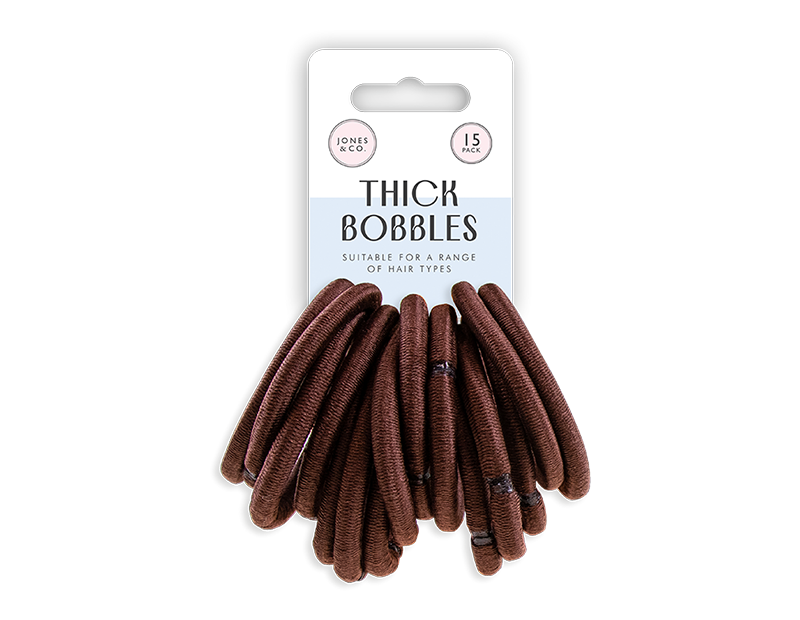 Thick Hair Bobbles - 15 Pack