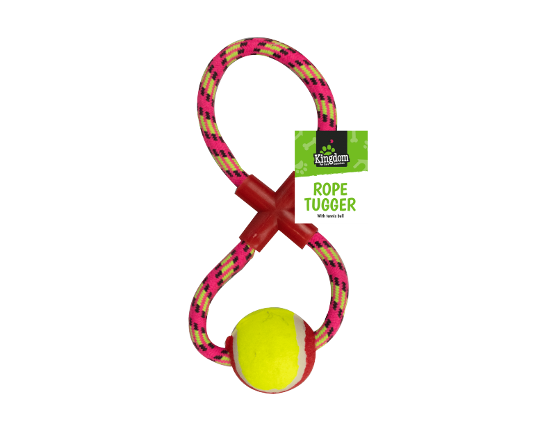 Rope Dog Pull & Tug Toy With Ball