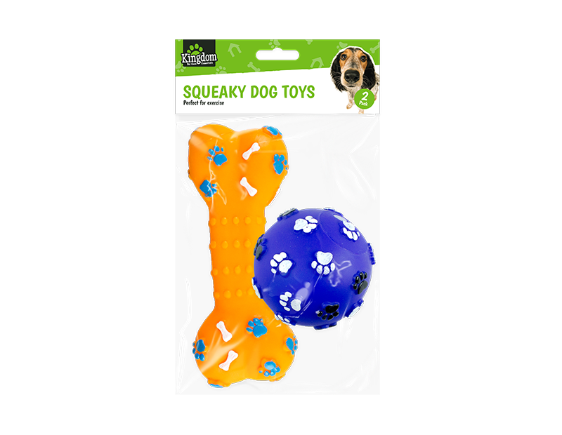 Squeaky Dog Toys - 2 Pack