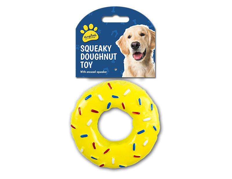 Wholesale Squeaky Doughnut Dog Toy