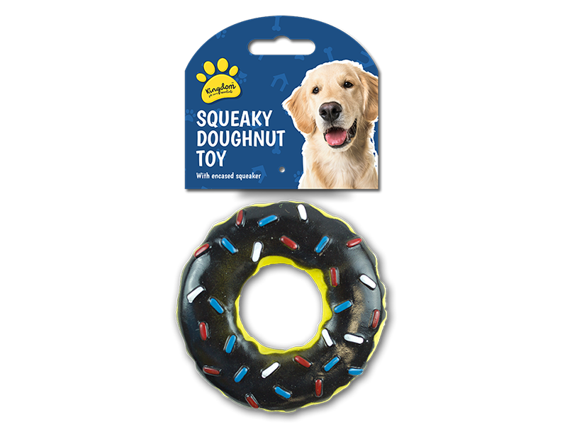 Wholesale Squeaky Doughnut Dog Toy