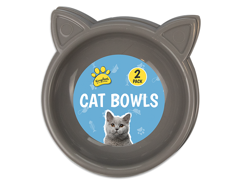 Cat Bowls 2pk - Trend 17cm