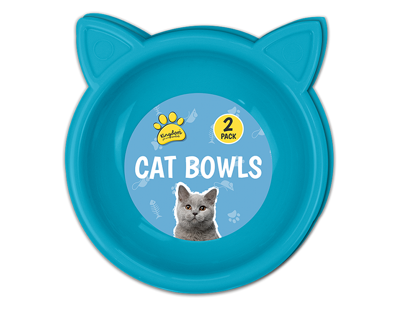Cat Bowls 2pk - Trend 17cm