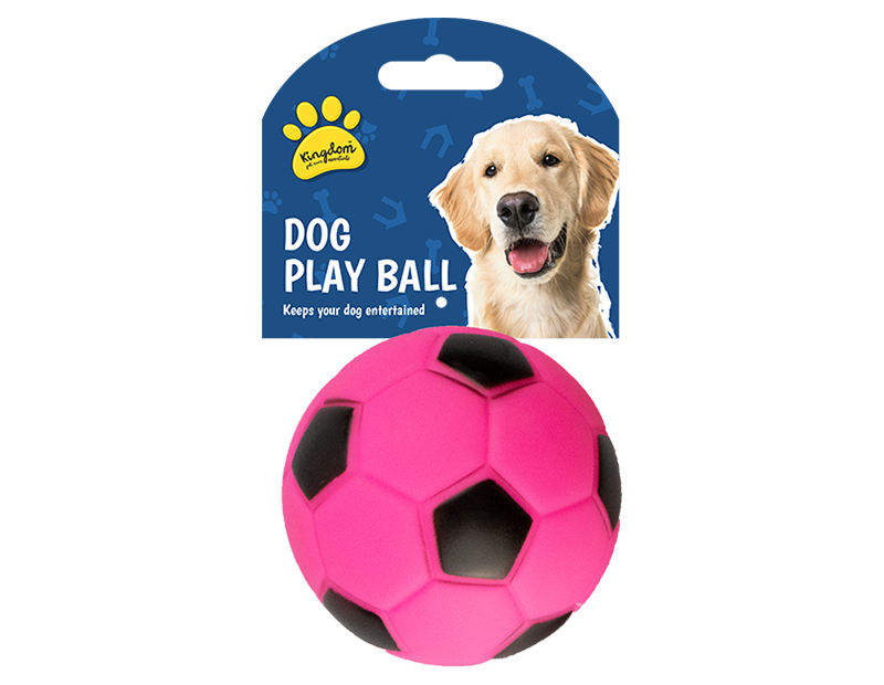 Rubber soccer ball dog toy hot sale