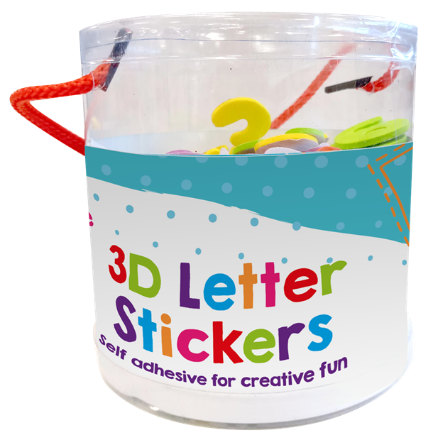 Tub of 3D Craft Stickers