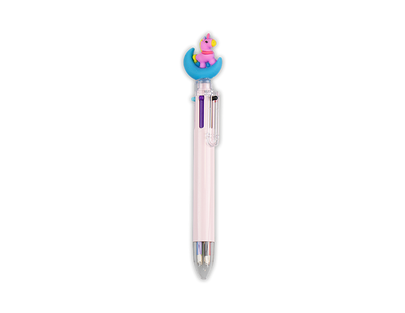 Wholesale Unicorn Novelty 6 Colour Ballpoint Pen PDQ