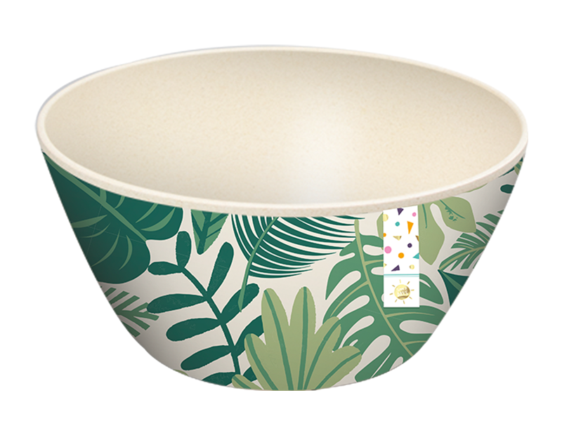 Summer Party Leaf Bamboo Bowl