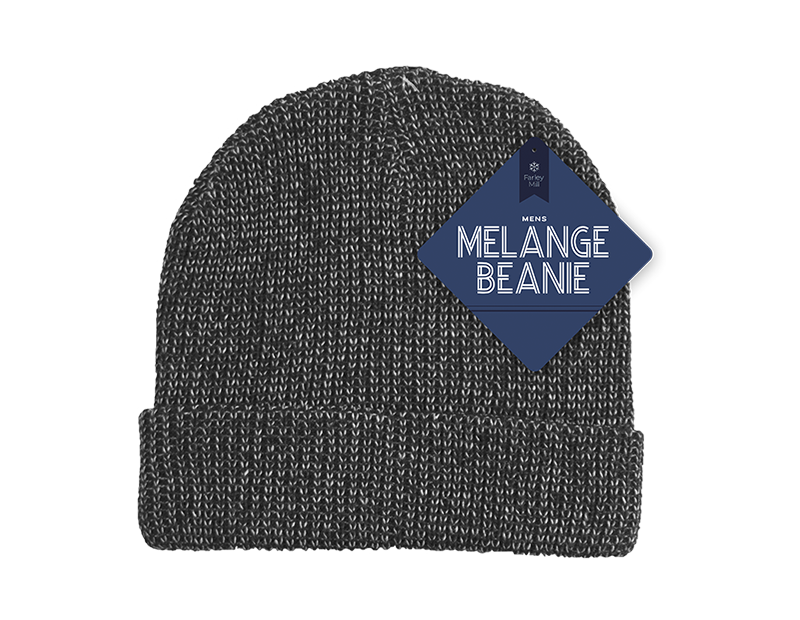 Wholesale Mens Melange Beanie Hat