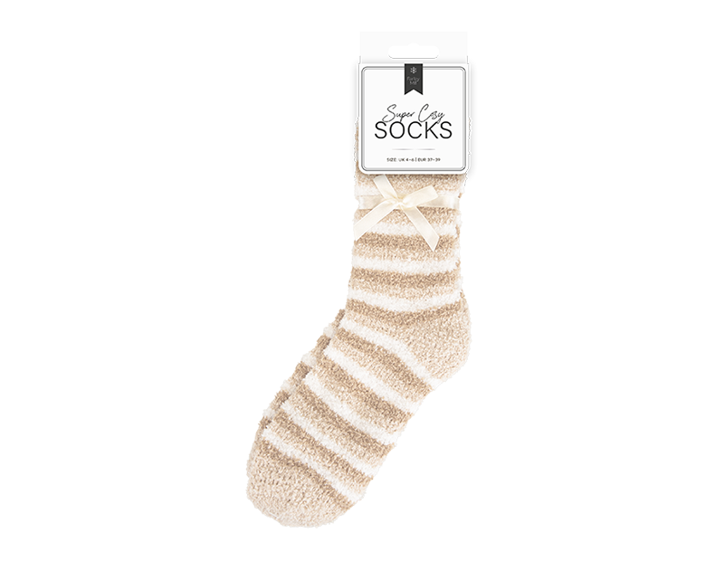Ladies Cozy Stripe Socks