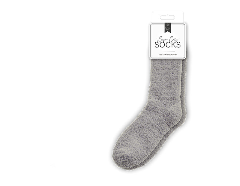 Wholesale Ladies Cozy Plain Socks