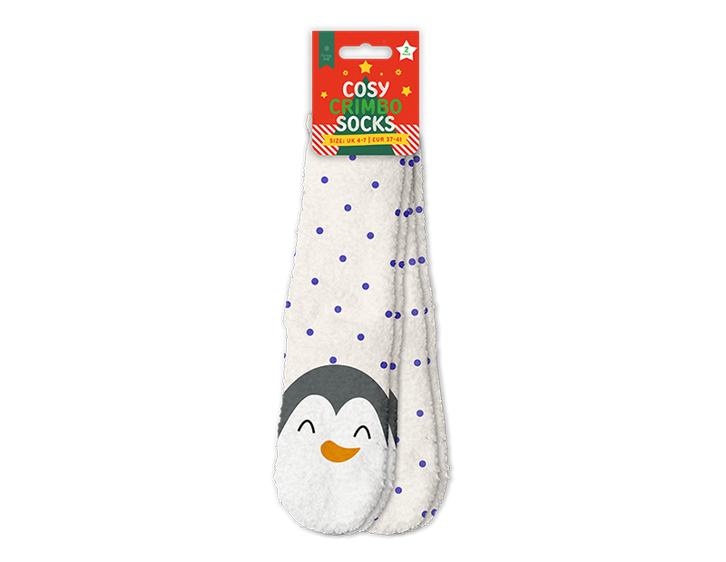 Wholesale Cosy Printed Socks with Grippers
