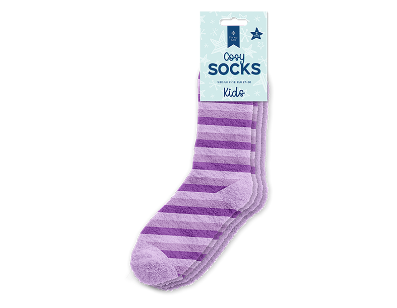 Wholesale Kids Cosy Socks 2pk