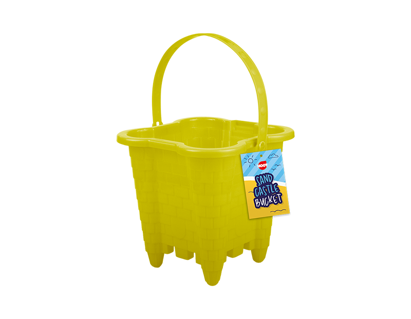 Plastic Sand Castle Bucket With Handle