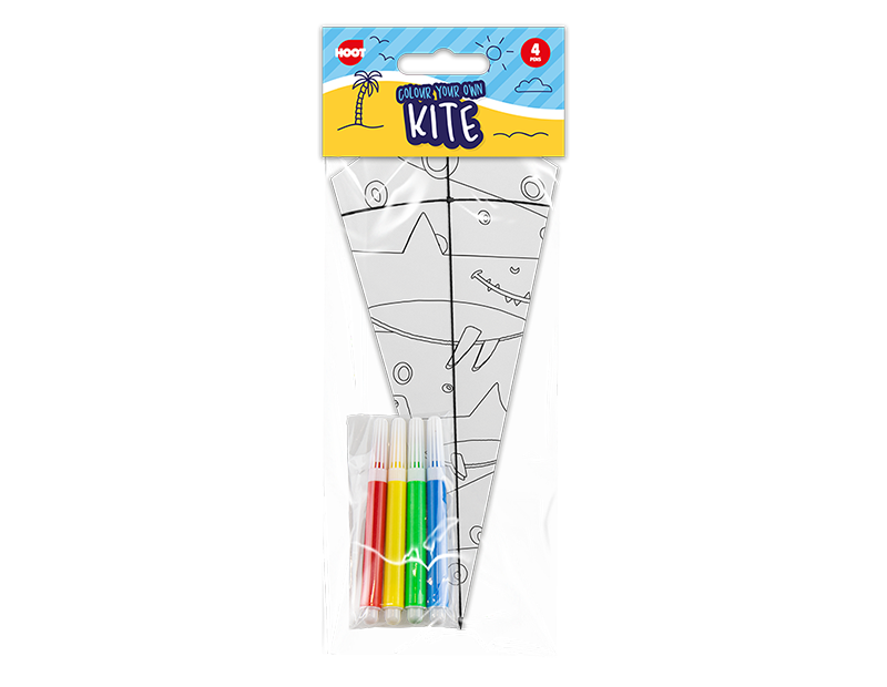 Colour Your Own Kite With Pens