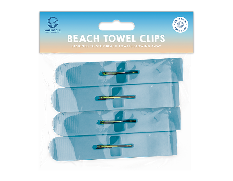 Beach Towel Clips - 4 Pack