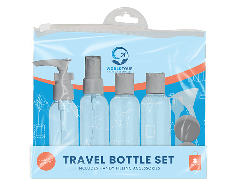 Wholesale Travel Bottle Set 8pc