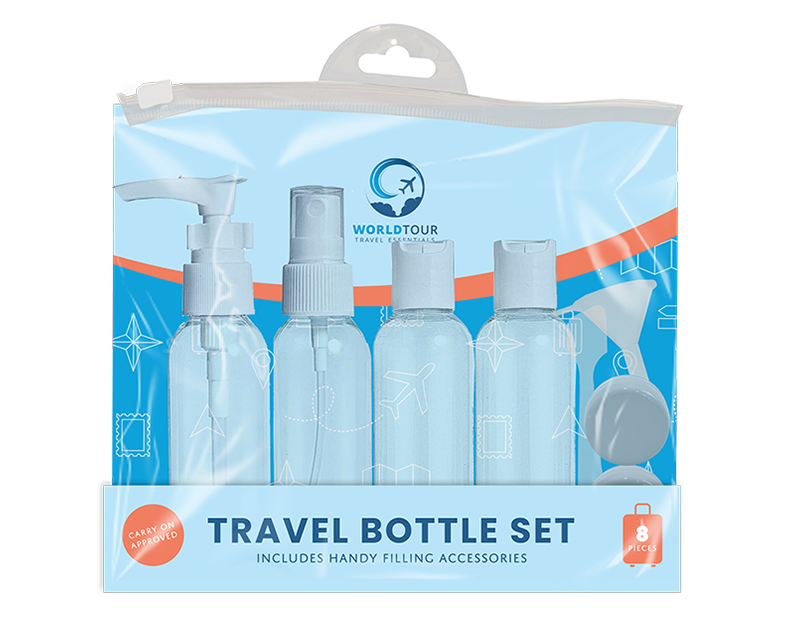 Wholesale Travel Bottle Set 8pc