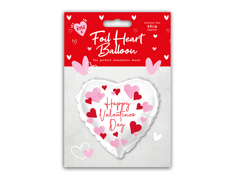 Valentine's Printed Heart Balloon 18"
