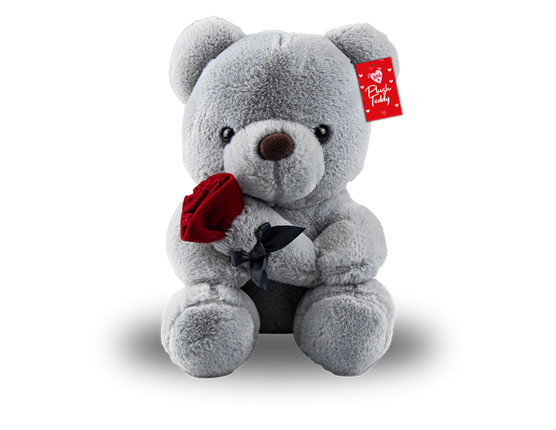 Wholesale Valentine's Plush Teddy with Rose
