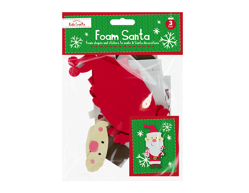 Christmas Foam Craft Character - 3 Pack