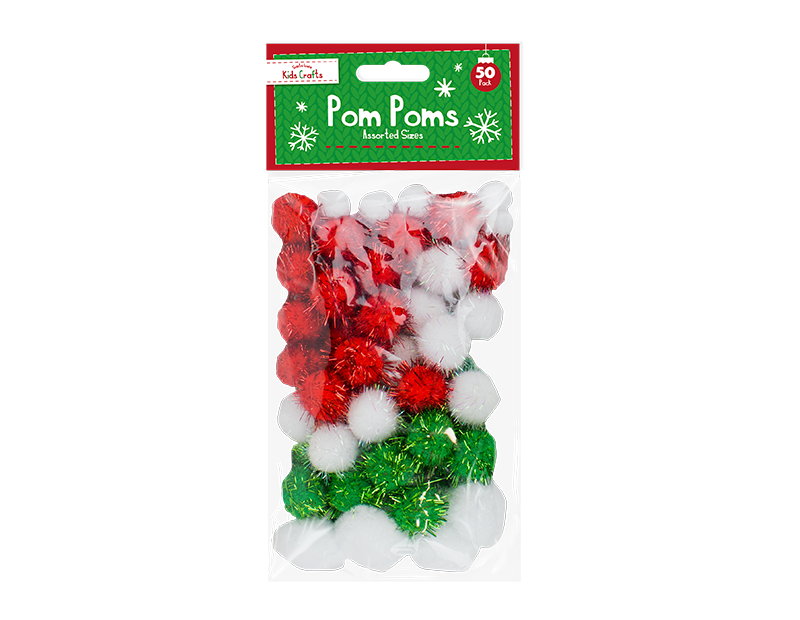 Wholesale Christmas Craft Pom Poms