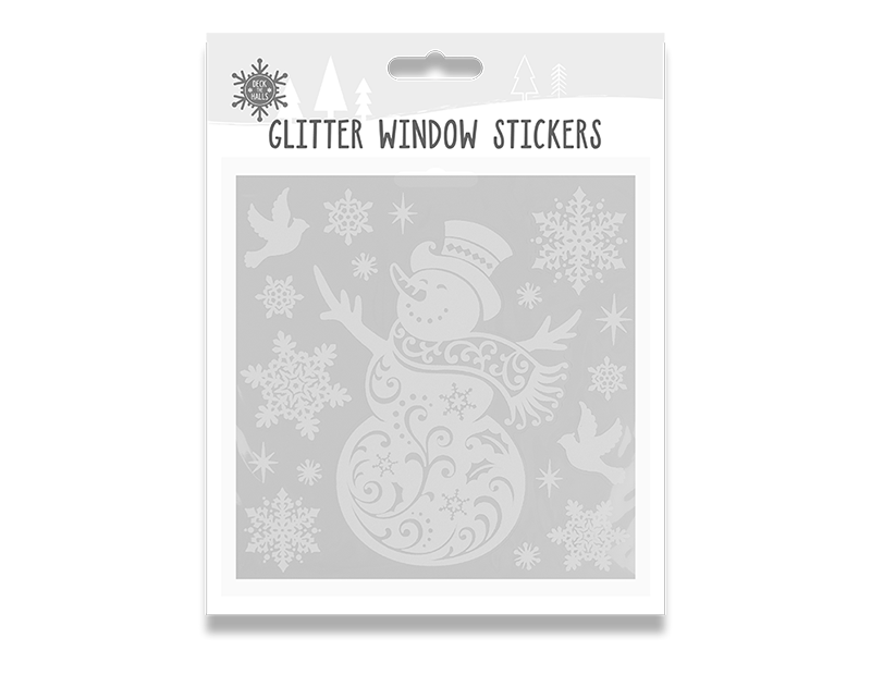 Wholesale Glitter Christmas Window Stickers