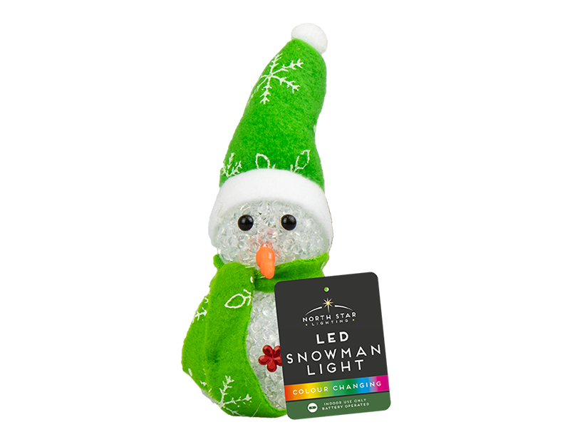 Colour Changing LED Snowman With PDQ