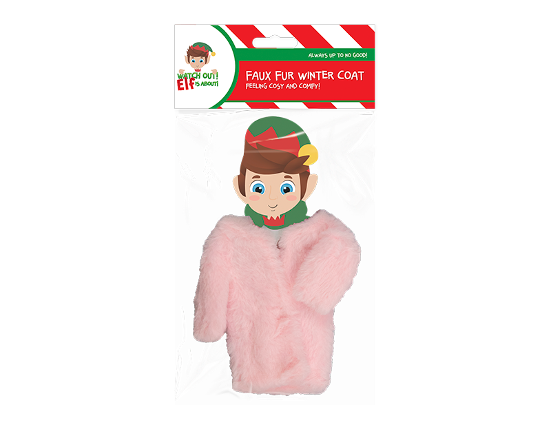 Wholesale Christmas Elf Faux Fur Winter Coat
