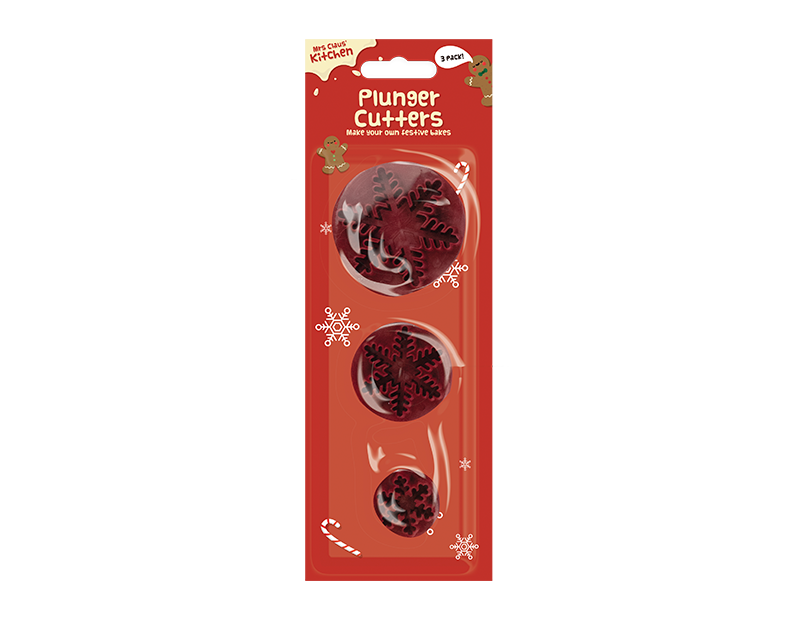 Xmas Plunger Cutters 3 Pack