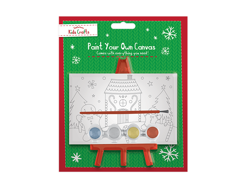 Wholesale Christmas Paint your own canvas with stand