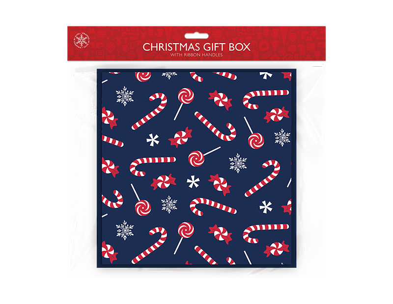 Wholesale Gift box with Ribbon Handles Bulk Buy Christmas Gift Bags