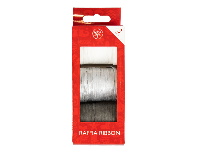 Wholesale Raffia Ribbons 3pk