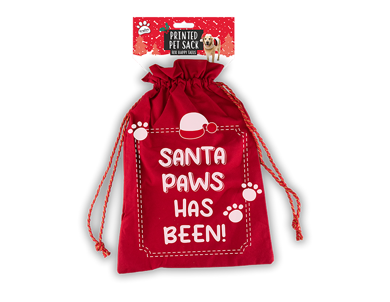 Wholesale Printed Pet Christmas Sack christmas dog toys wholesale uk