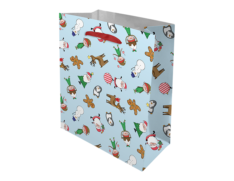 Wholesale Christmas Cute Luxury Medium Gift Bag | Bulk Buy Christmas Gift Bags