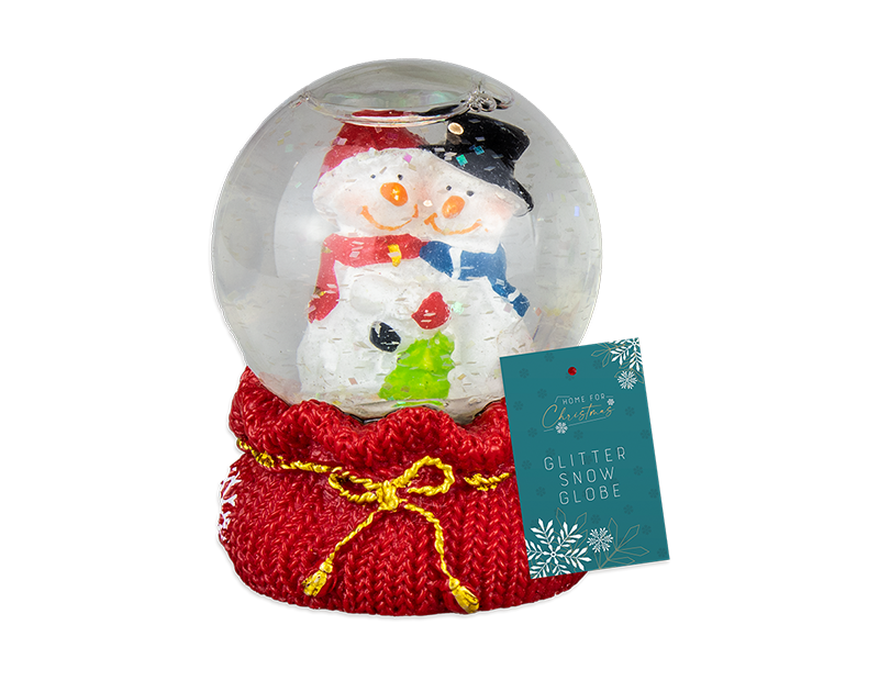Mini Resin Glitter Snow Globe 6cm