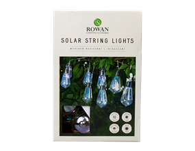 Wholesale 10 solar iridescent light bulb string lights | Gem imports Ltd.
