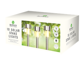 Wholesale 10 solar stake lights warm white | Gem imports Ltd.