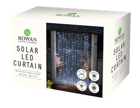Wholesale 200 solar Led light curtain bright white | Gem imports Ltd