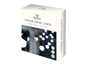 Wholesale 24 mains operated bulb string lights bright white | Gem imports Ltd.