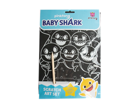 Wholesale Baby Shark Scratch Art Set