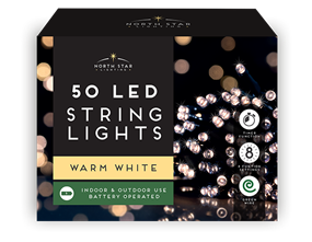 Wholesale Led Battery Operated Timelights Warm White | Bulk Buy Christmas Lights