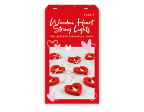 Wholesale LED wooden heart lights | Gem imports Ltd