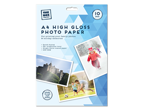 A4 high gloss photo paper 10 sheets
