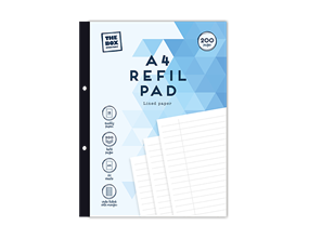 Wholesale A4 Refill Pad 200 Pages