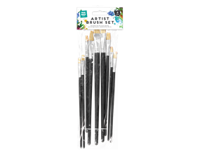 Wholesale Artist Brushes 9pk | Gem imports Ltd